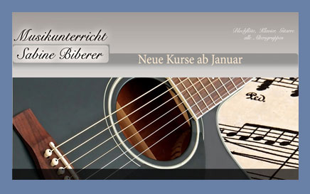 Flyer Musikunterricht Biederer